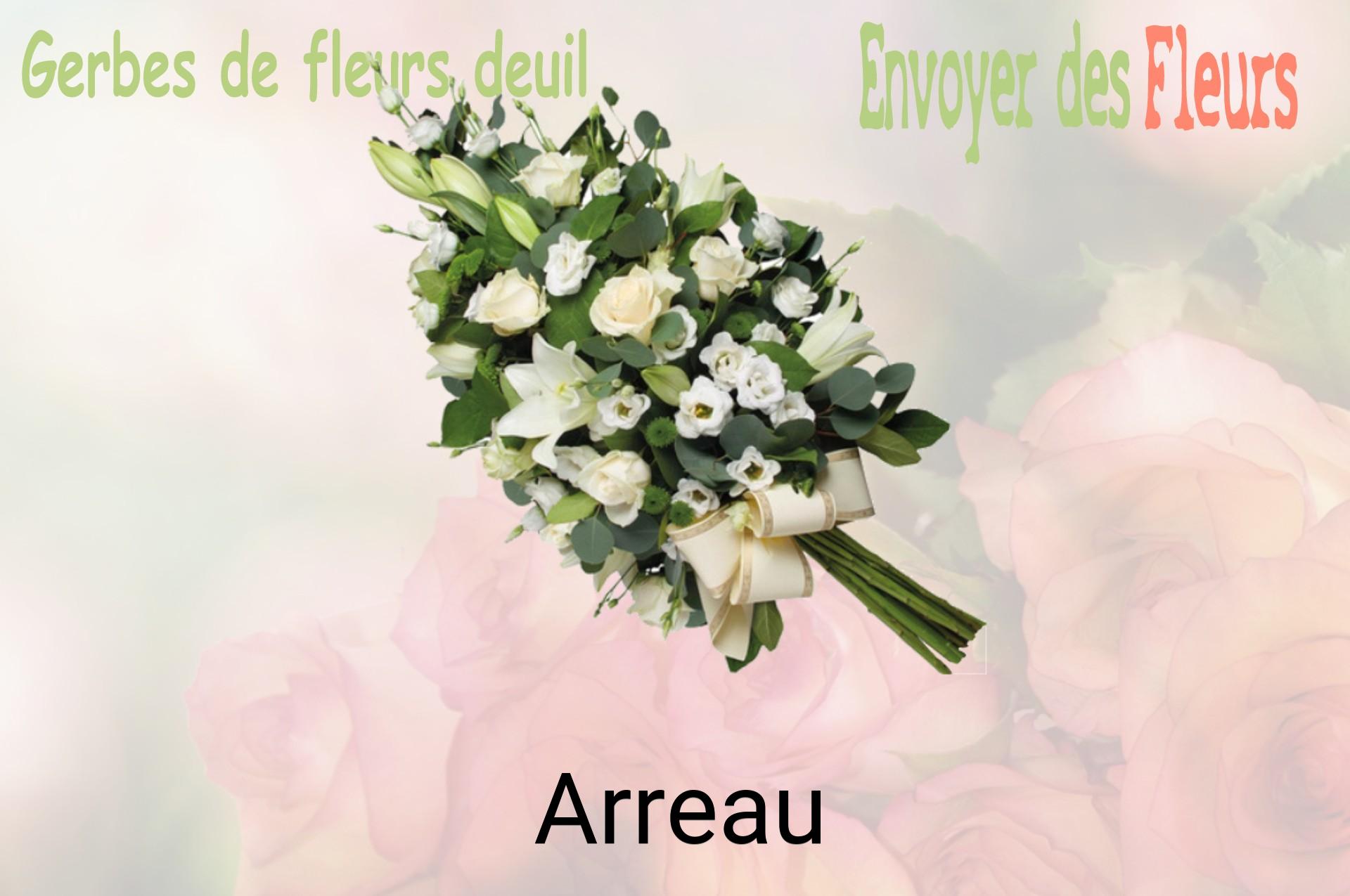 Gerbe de fleurs de deuil livrée à Arreau